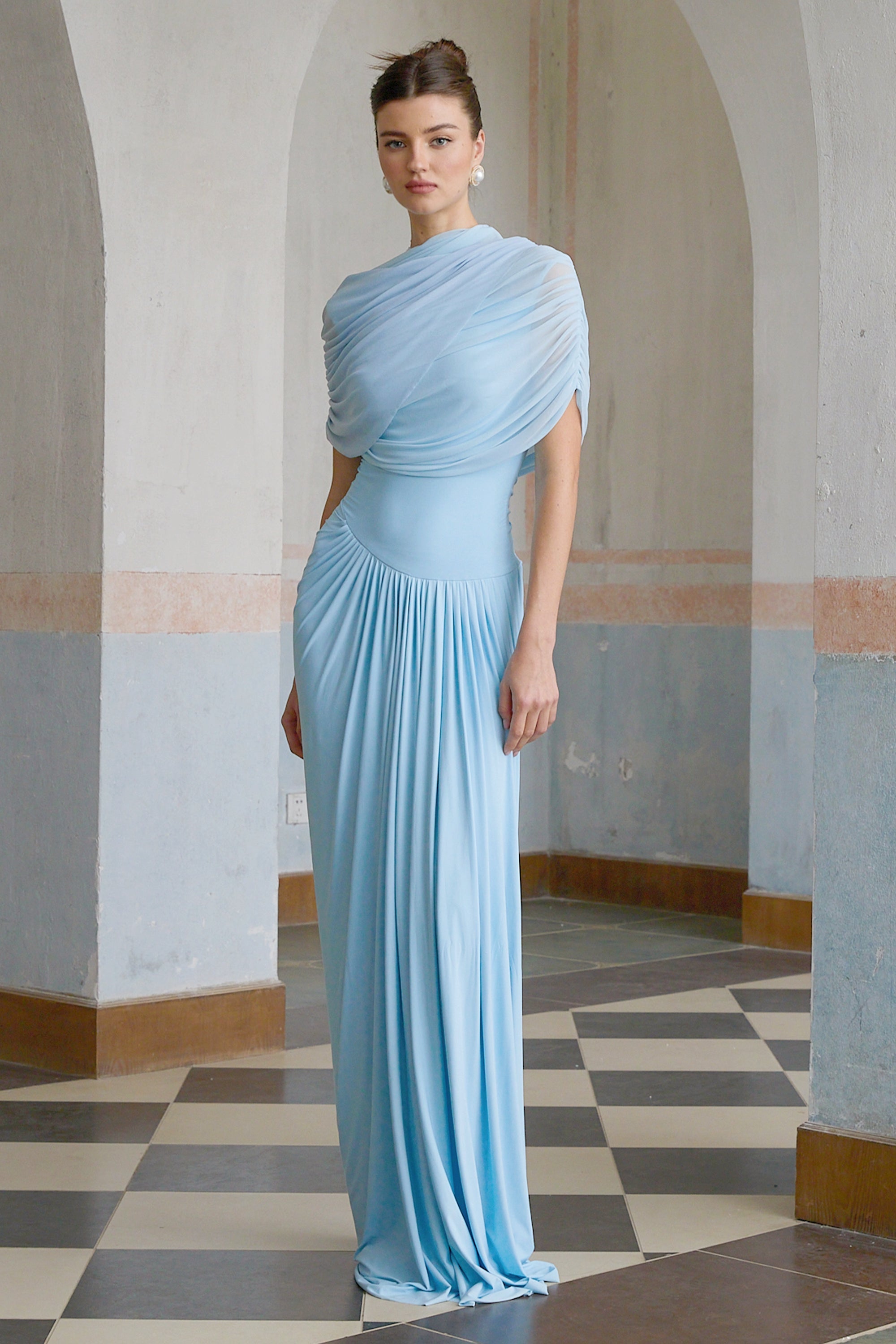 Catherine | Pleated maxi dress