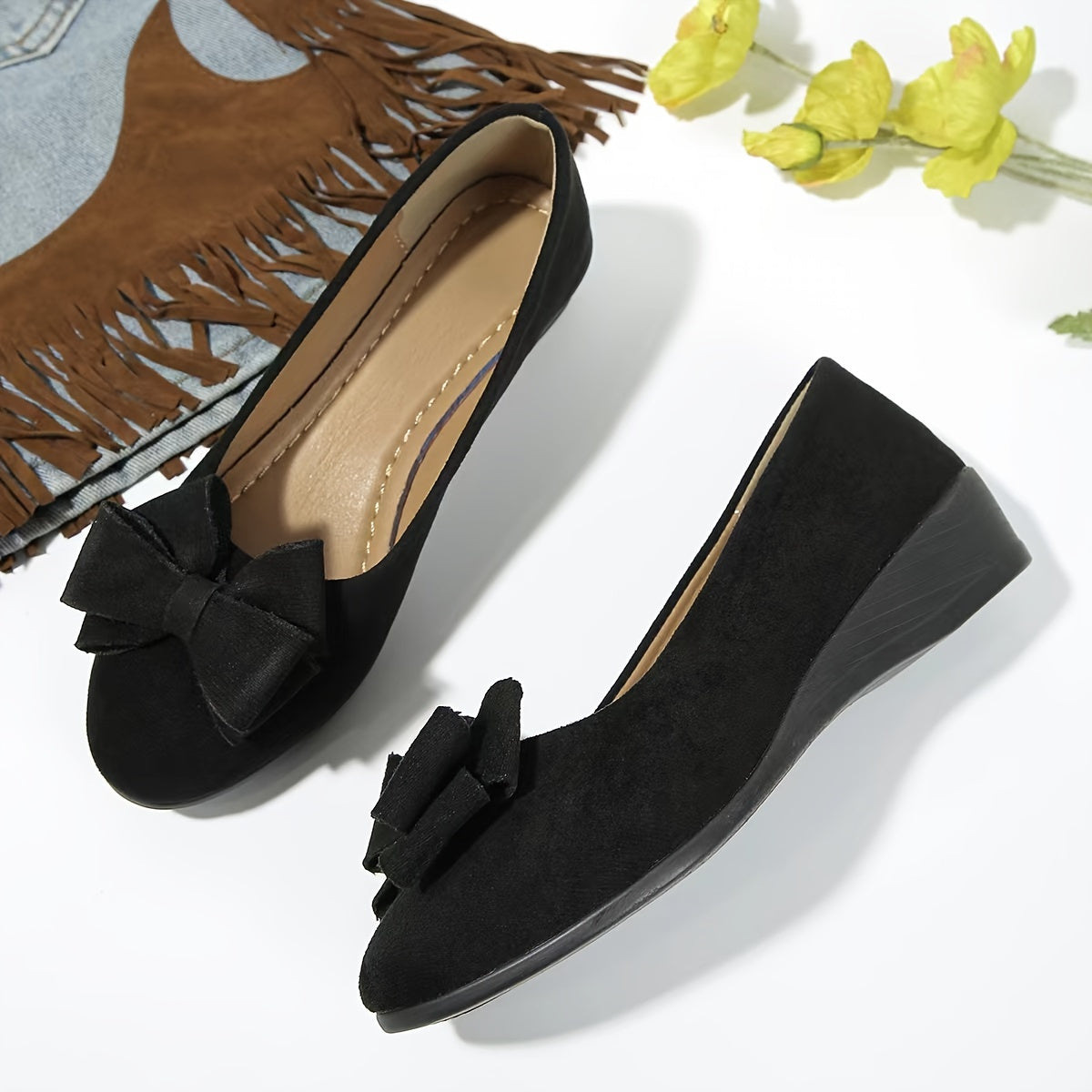 Amira | Bow Comfort Wedge Shoes