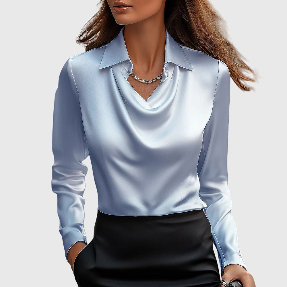 Alessia | Satin Elegance Blouse