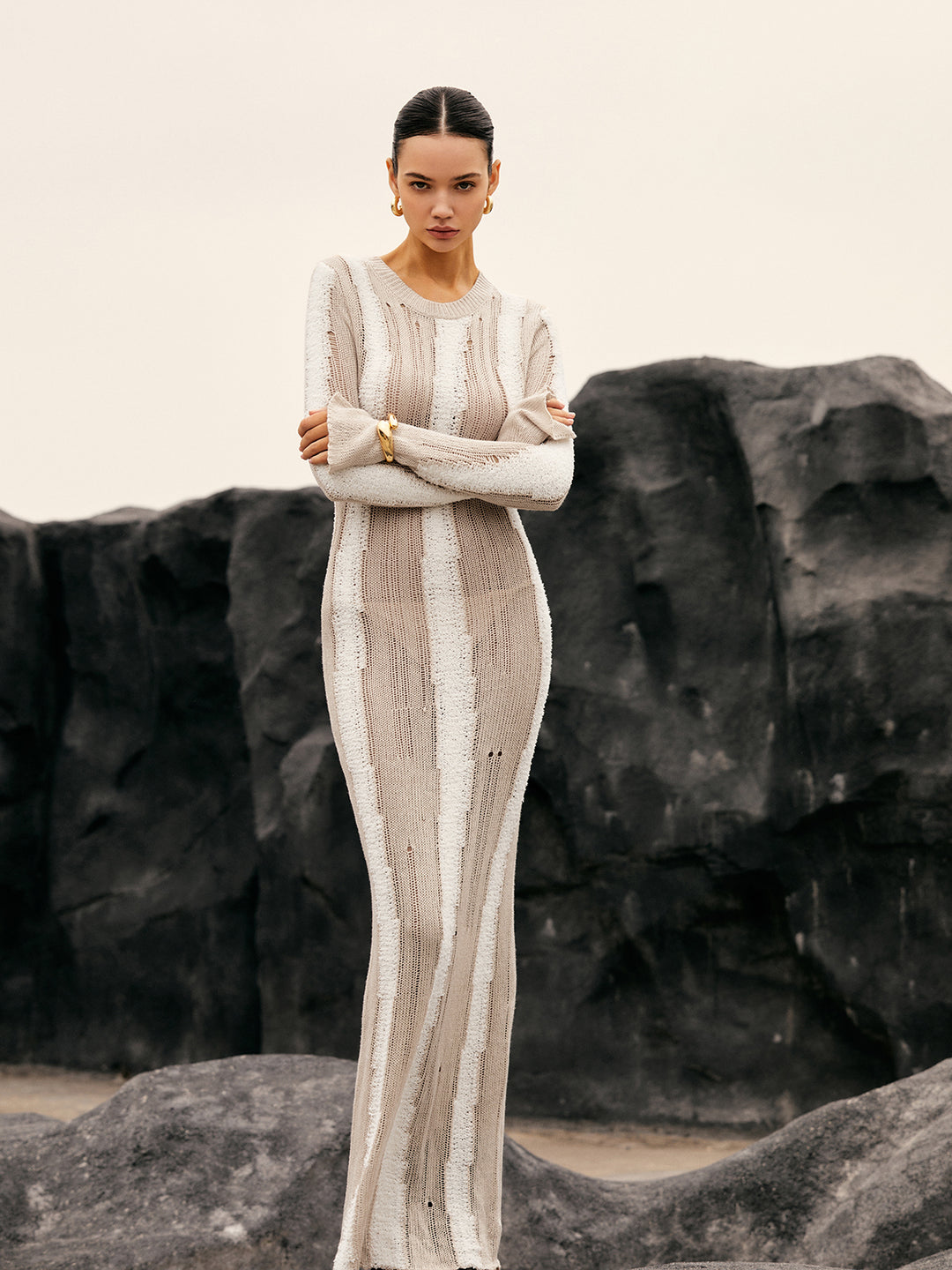Nathalie | Knit Maxi Dress
