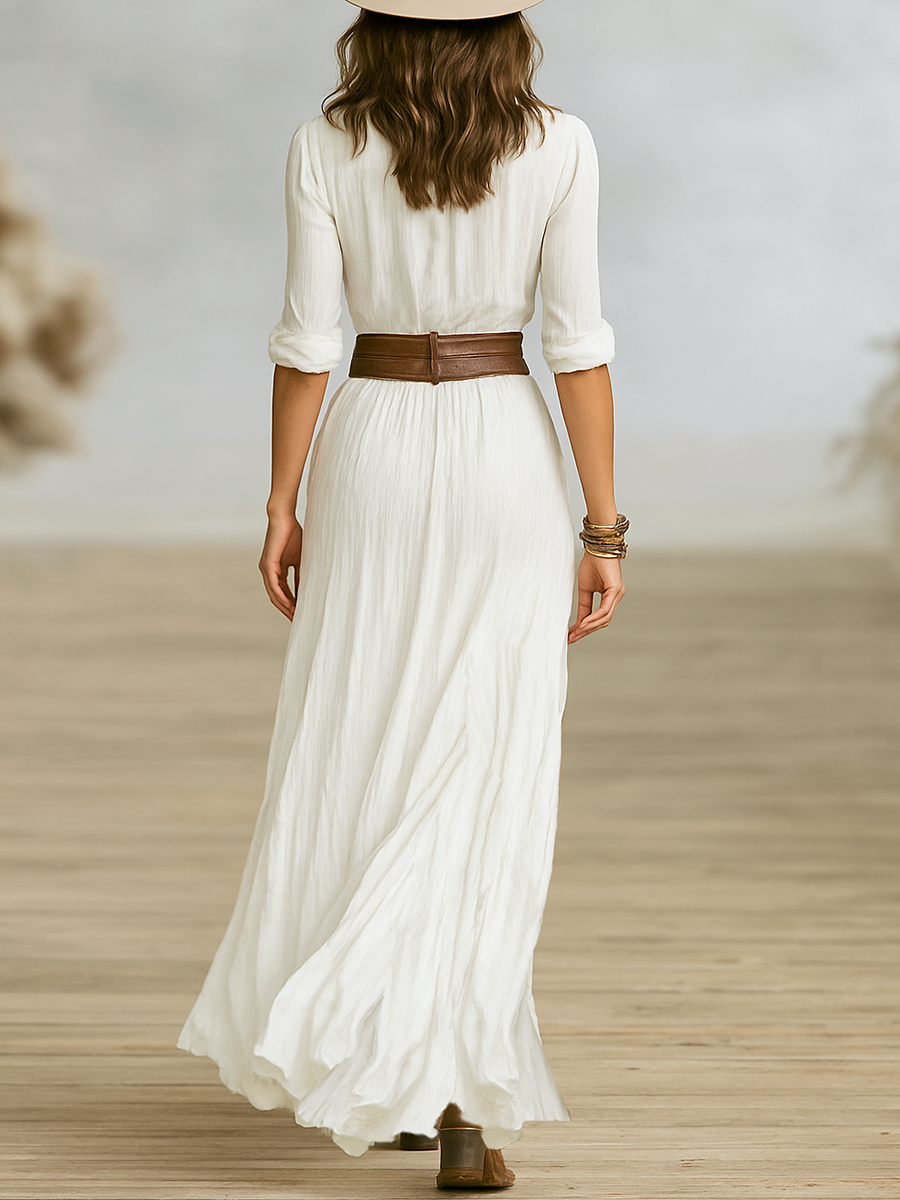 Lucia | Linen Maxi Dress