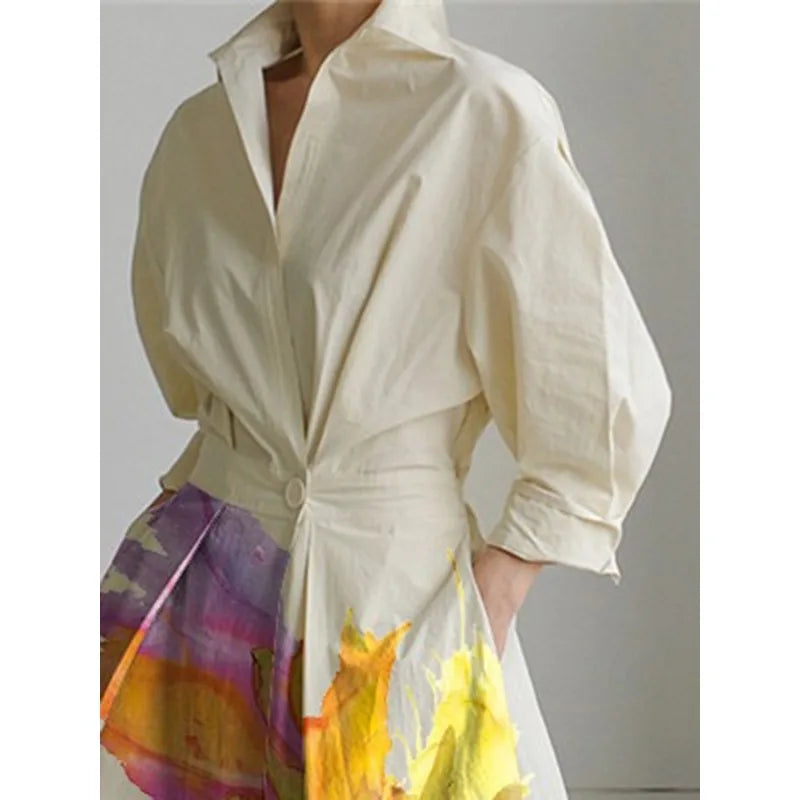 Elara | Artistic Bloom Maxi Dress