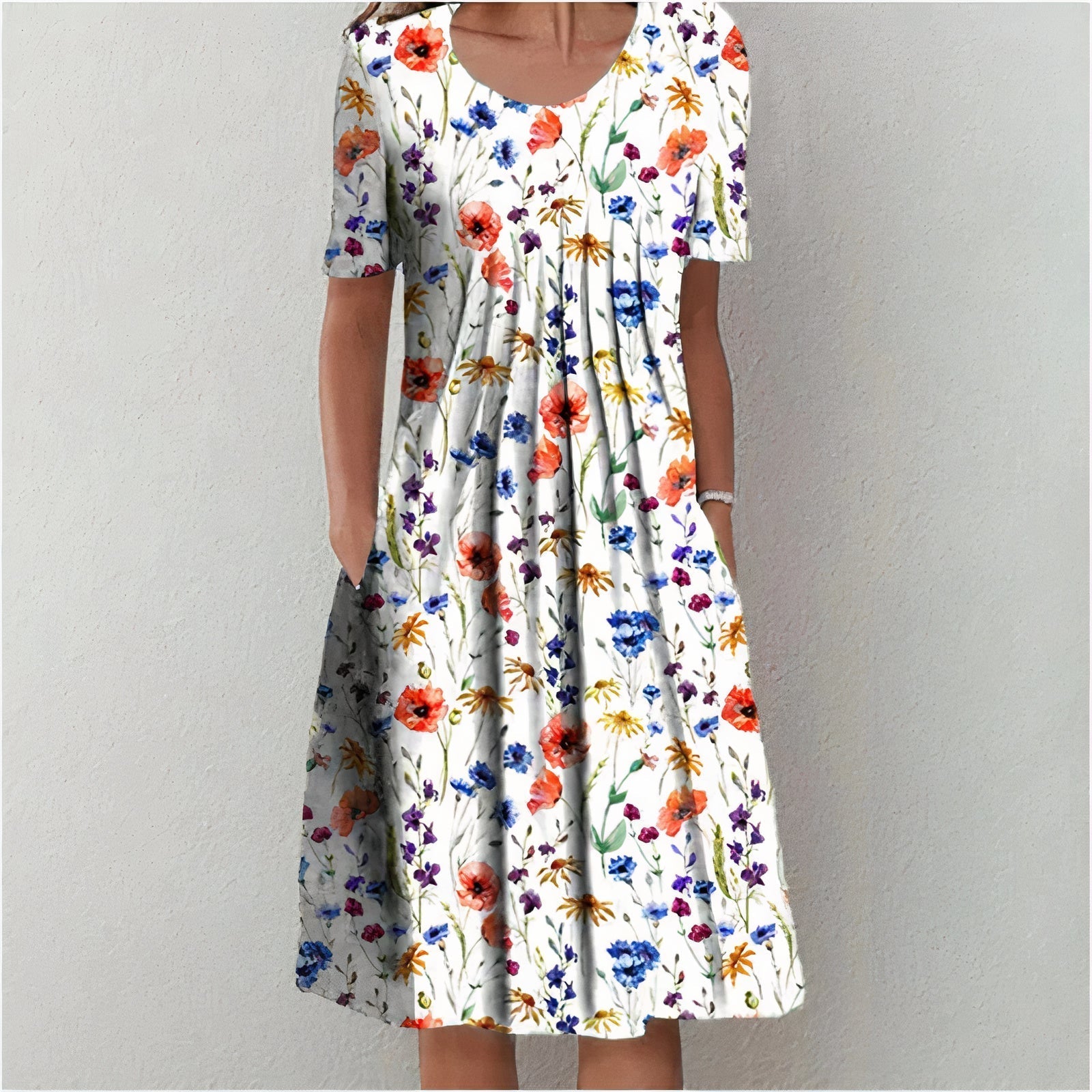 Isabella | Elegant Floral Midi Dress