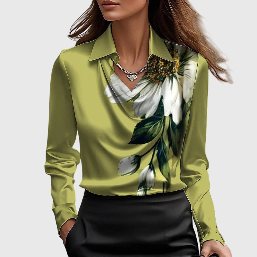 Alessia | Satin Elegance Blouse