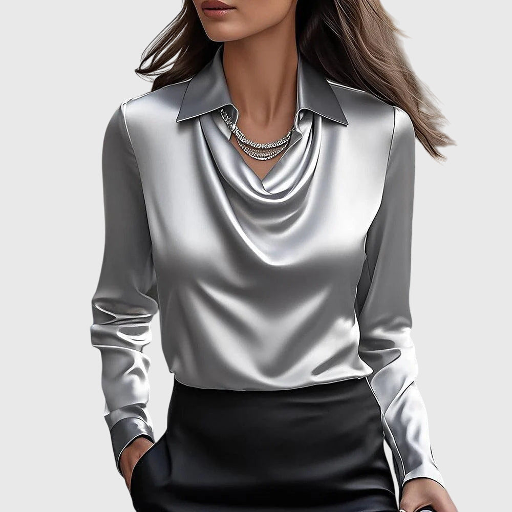 Alessia | Satin Elegance Blouse