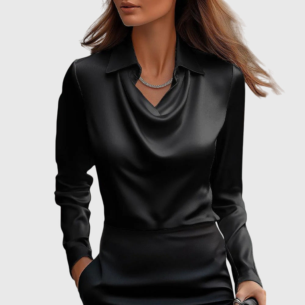 Alessia | Satin Elegance Blouse