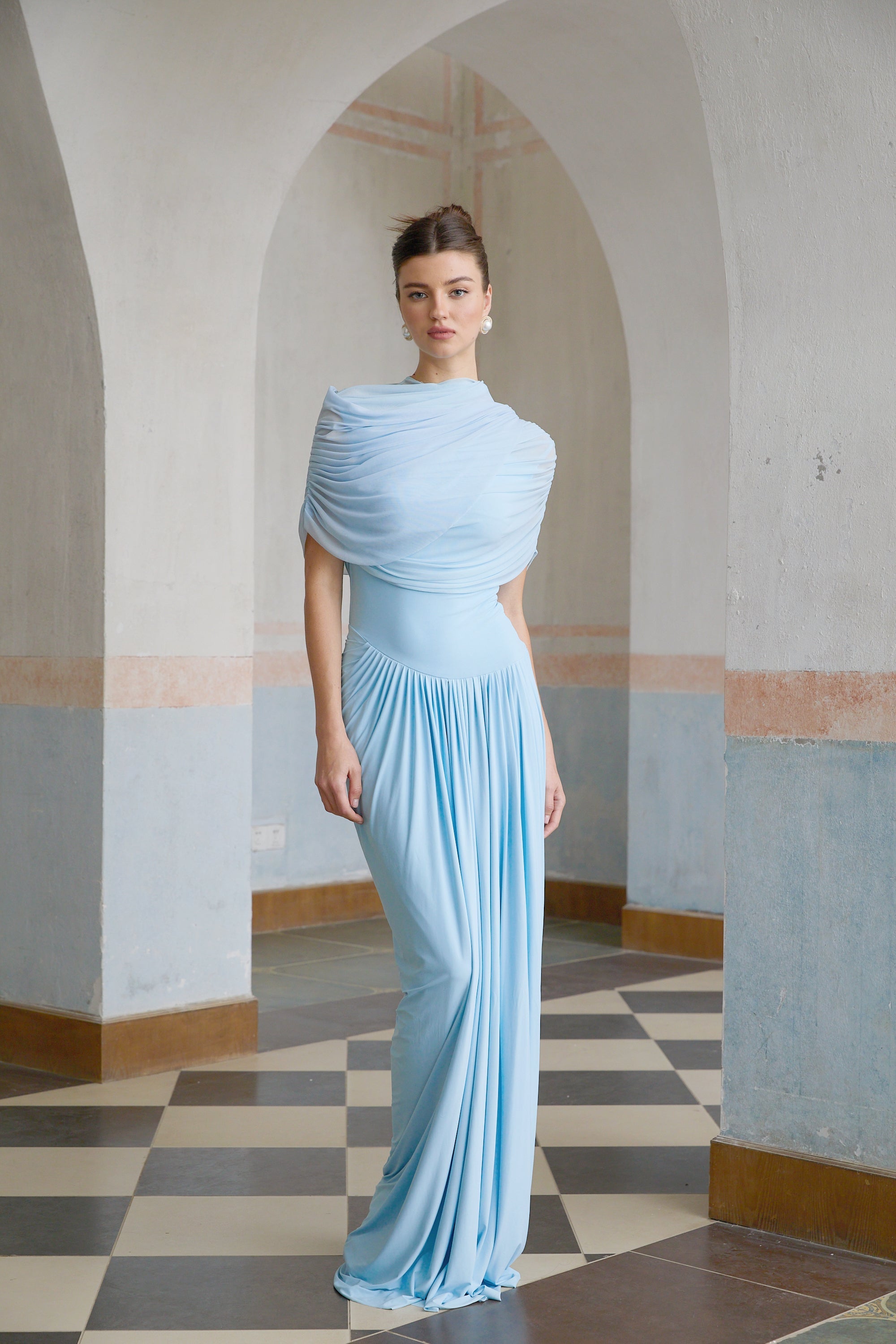 Catherine | Pleated maxi dress