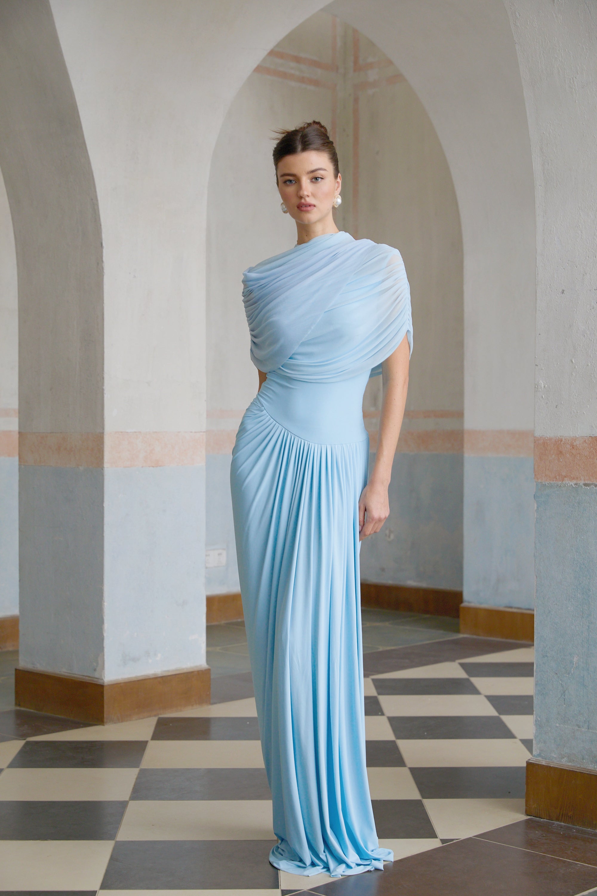 Catherine | Pleated maxi dress