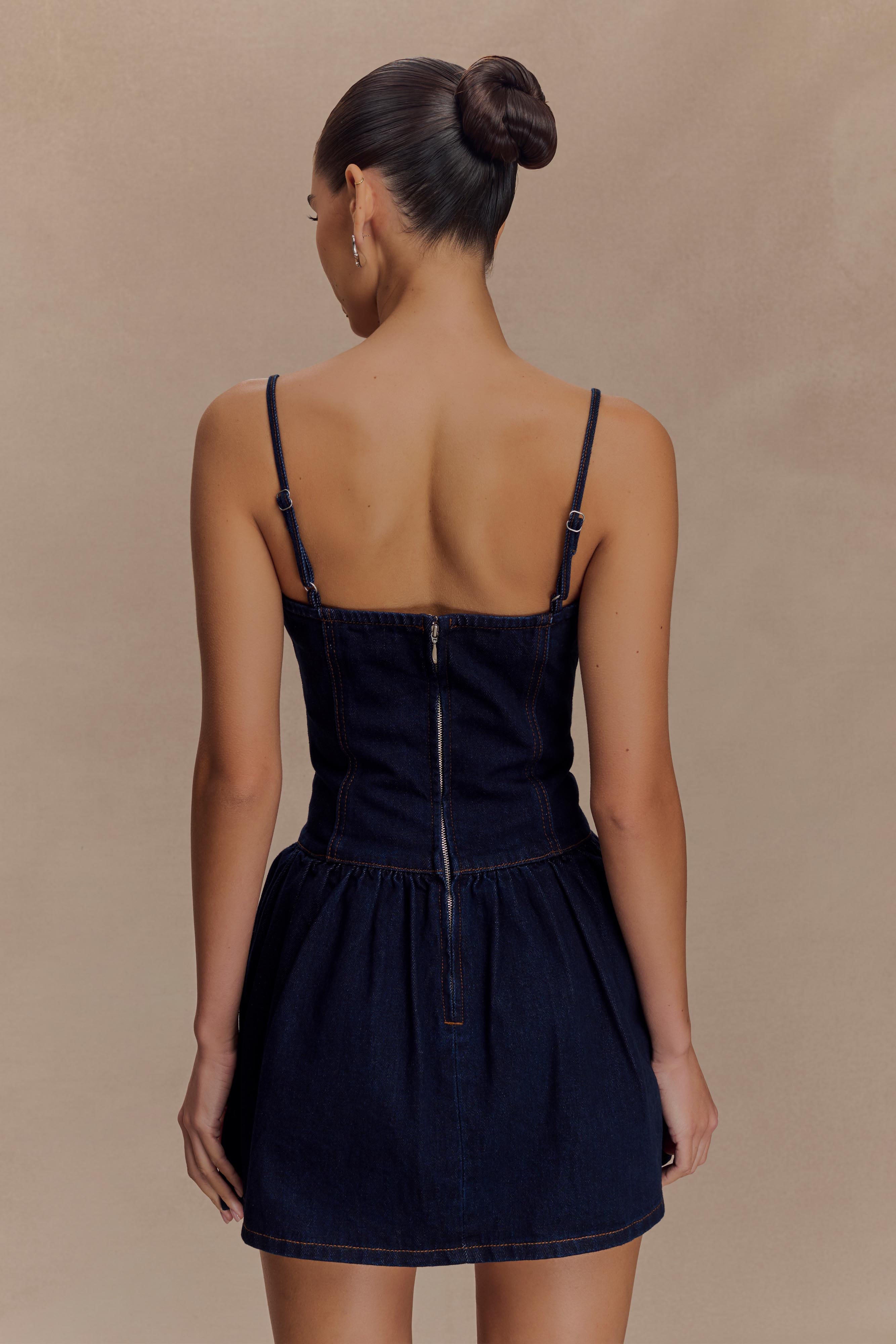 Macie | Denim Mini Dress