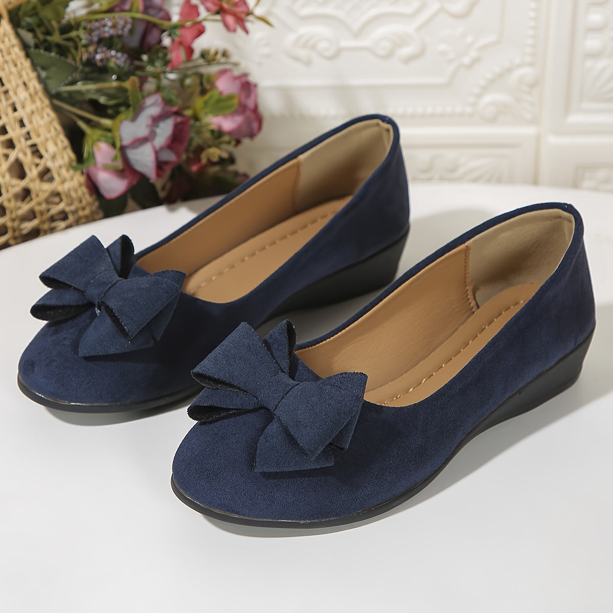 Amira | Bow Comfort Wedge Shoes