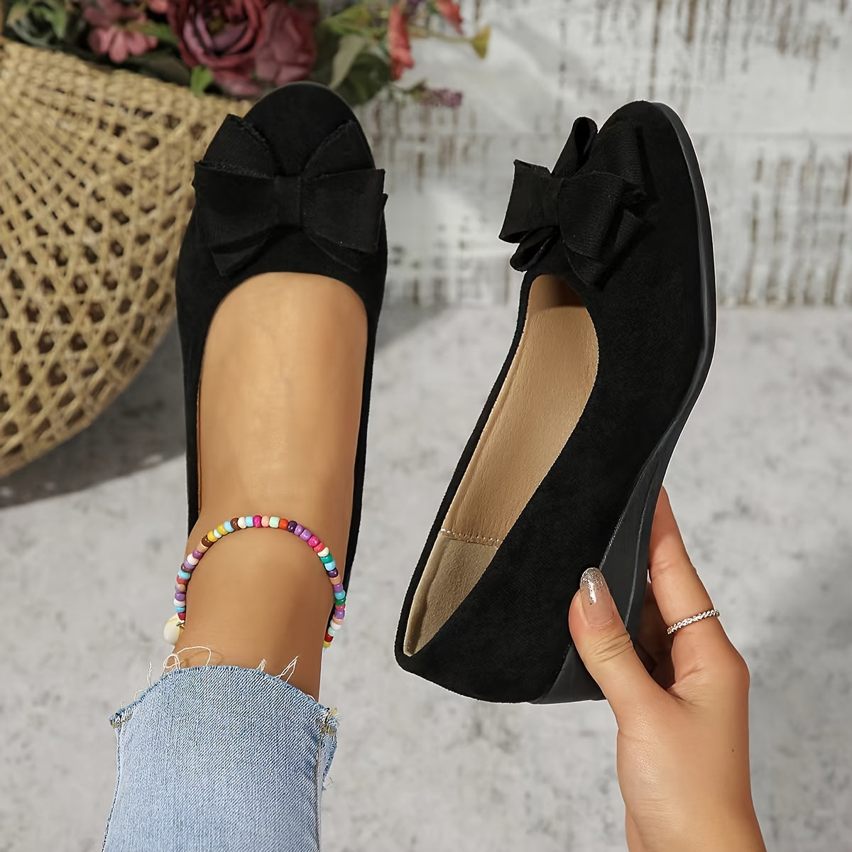 Amira | Bow Comfort Wedge Shoes