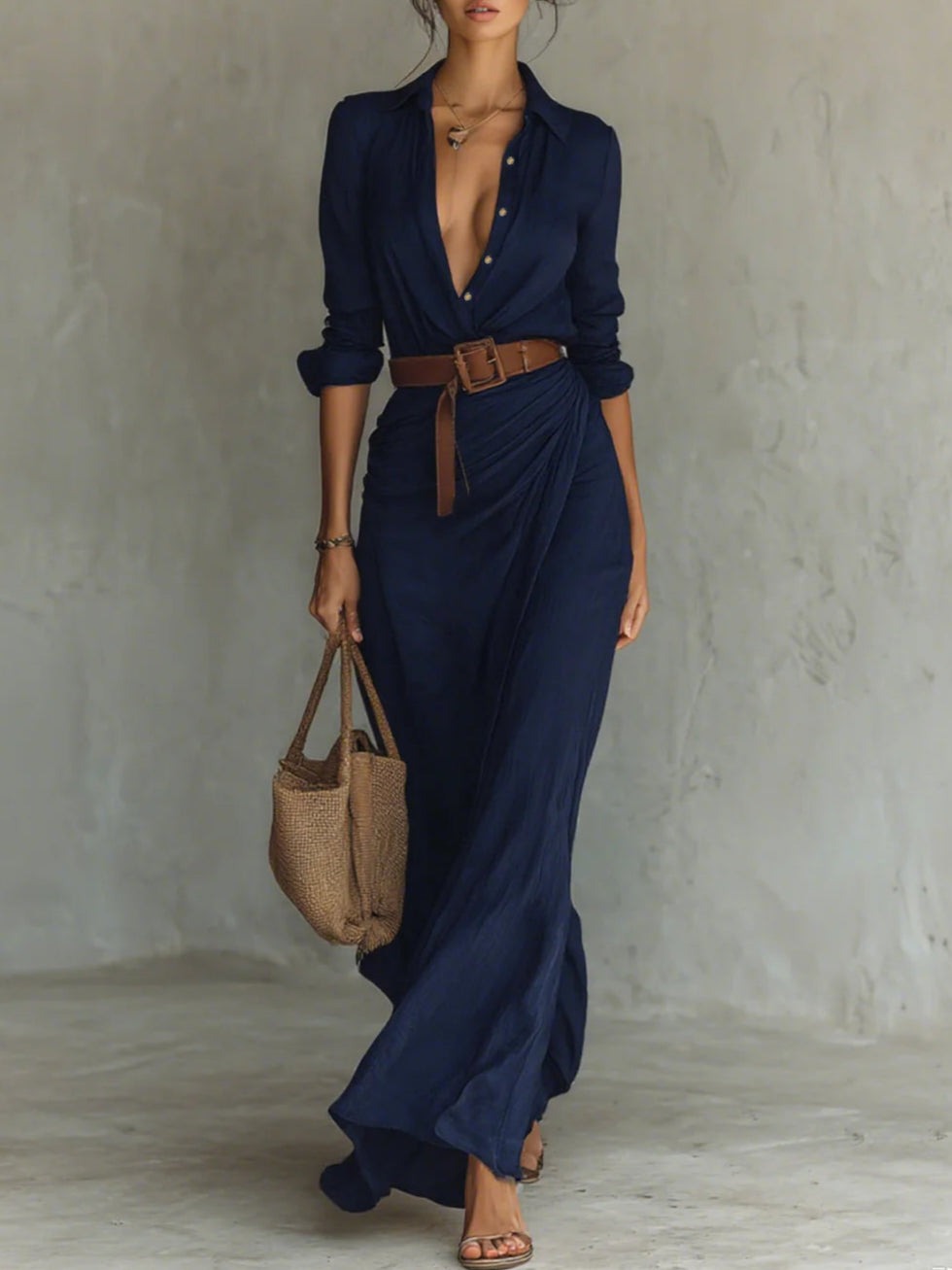 Camila | Long Sleeve Maxi Dress