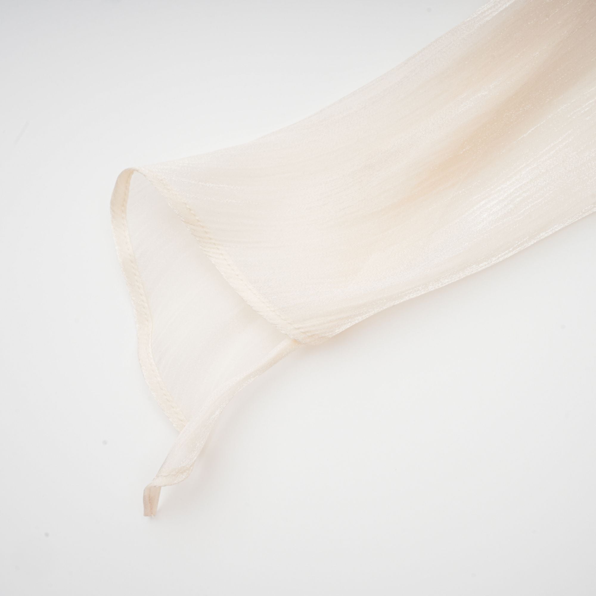 Eugénie Neutral Fully Pleated Ruffled Mini Dress