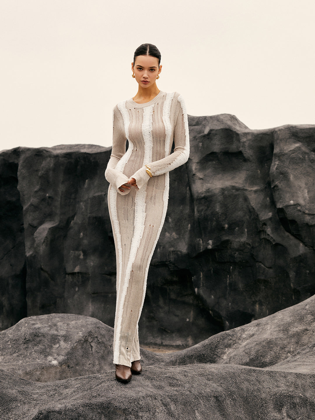 Nathalie | Knit Maxi Dress