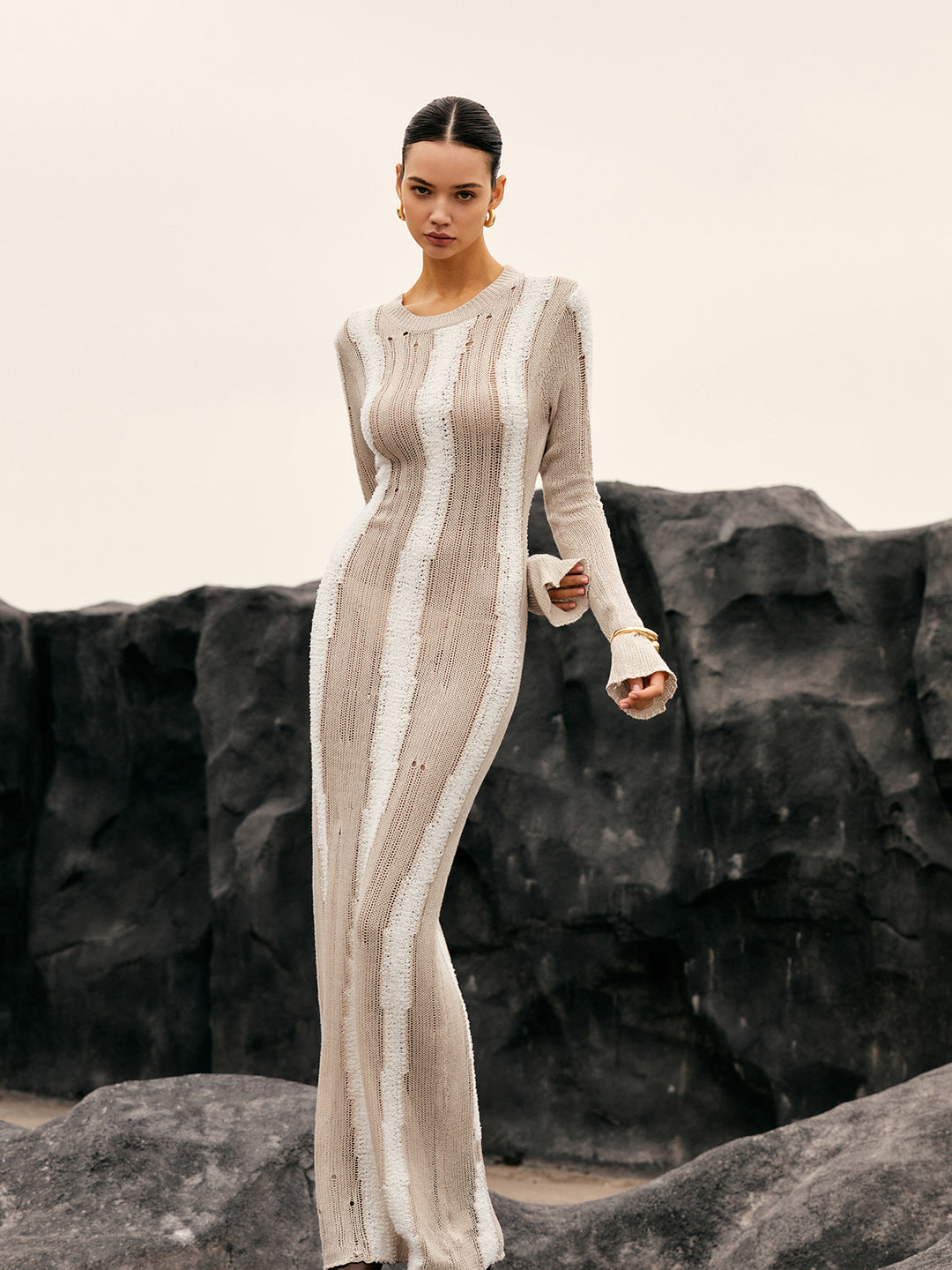 Nathalie | Knit Maxi Dress