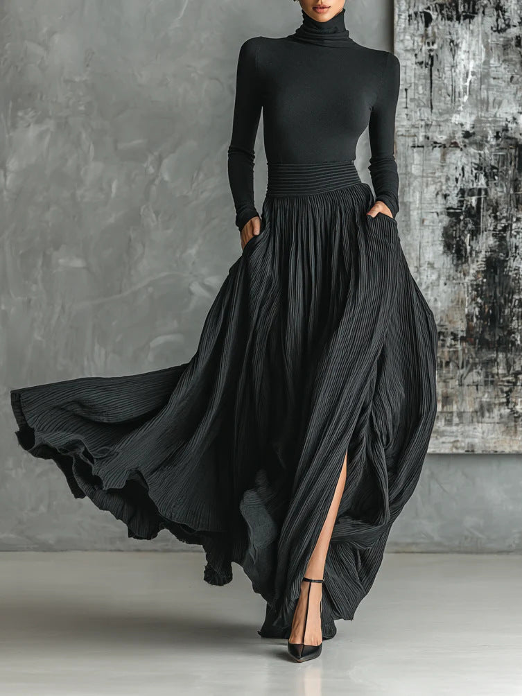 Sofia | Elegant High-Waist Maxi Skirt
