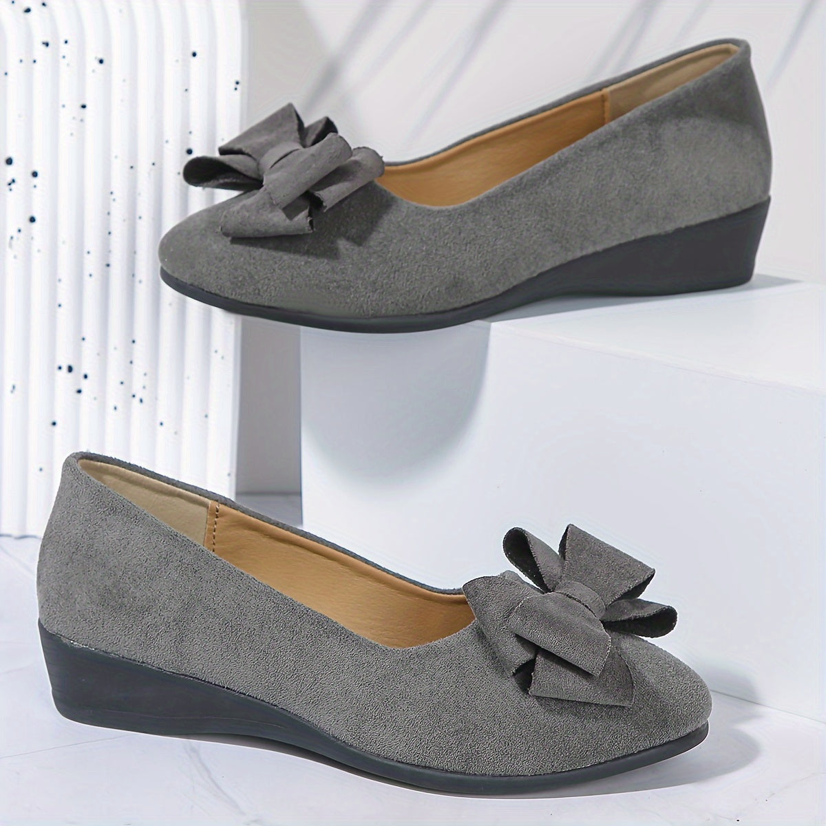 Amira | Bow Comfort Wedge Shoes
