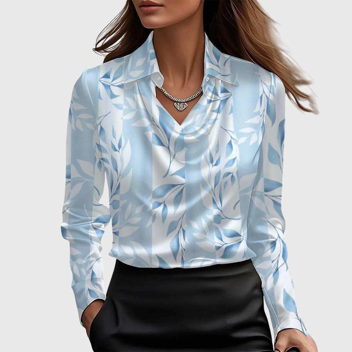 Alessia | Satin Elegance Blouse
