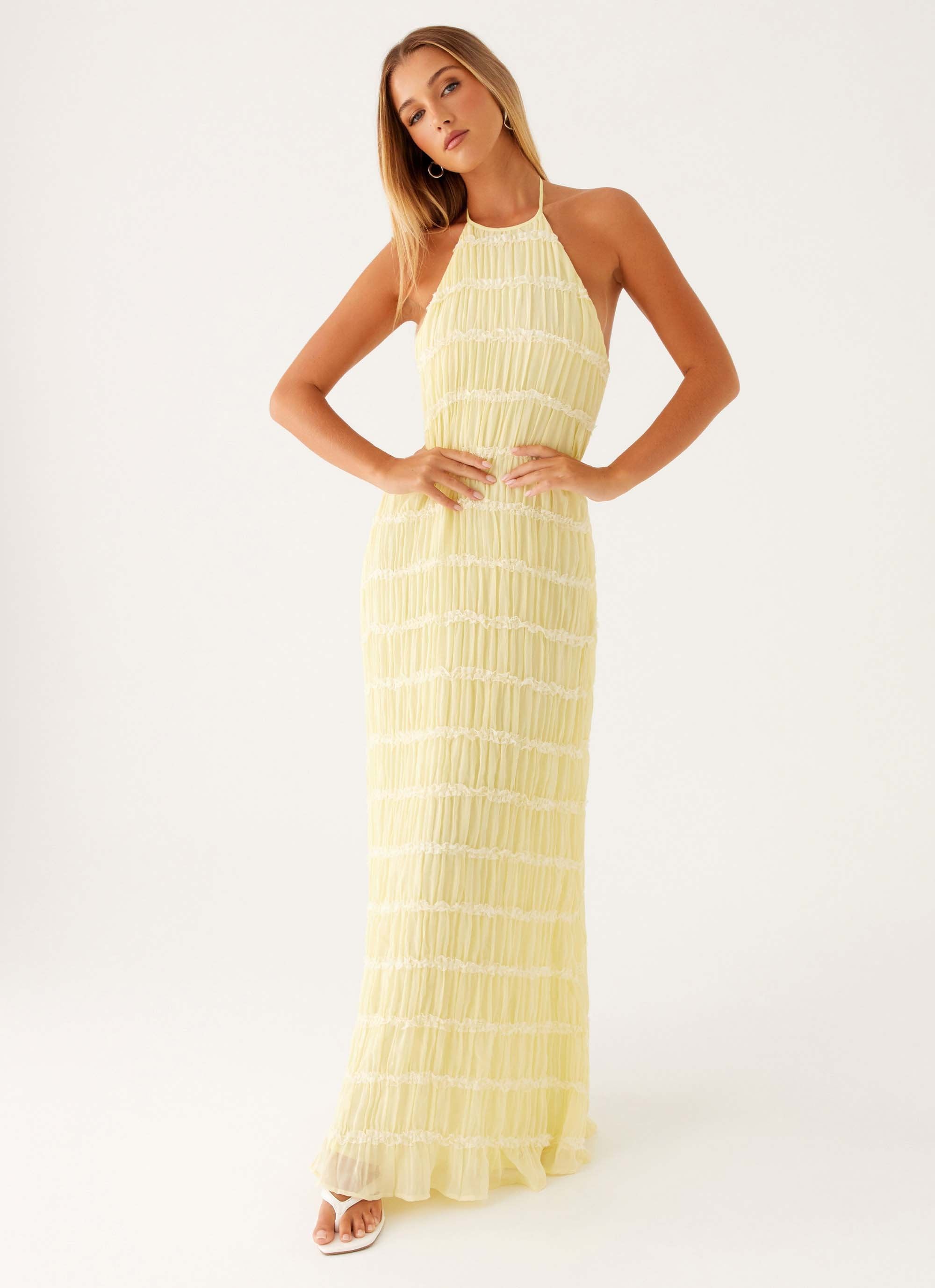 Lucie | Ruched Maxi Dress