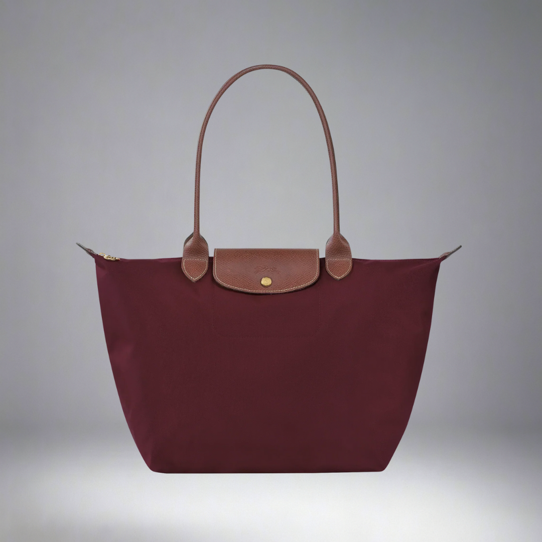 Longchamp - Large Le Pliage Tote, Burgundy™